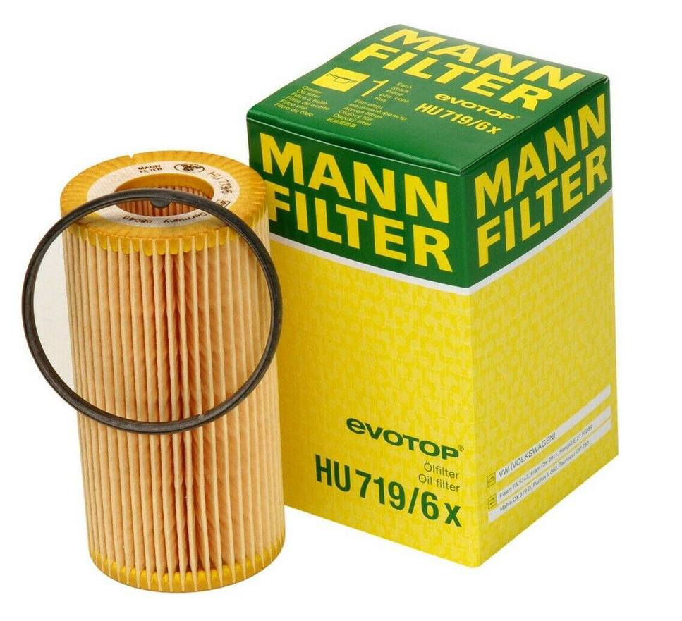 Audi VW Engine Oil Filter 06D115562 - MANN-FILTER HU7196X